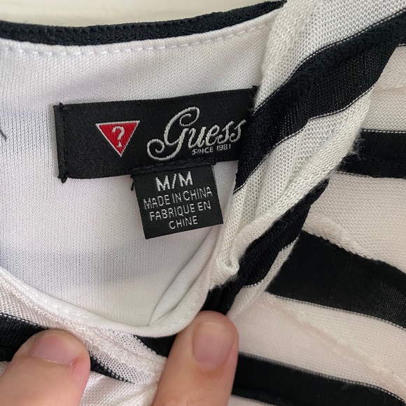 Last Chance!! Guess Striped Mini Dress Size M - Picture 3 of 4